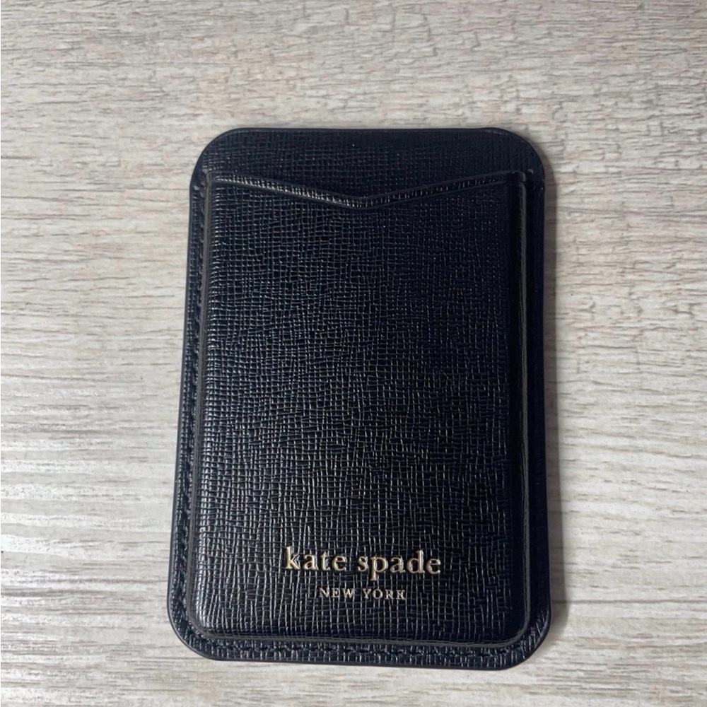Kate Spade Textured Black Card Sleeve